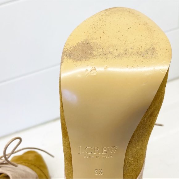 J. Crew Oxford Platform Booties / Heels - Fabulous Suede! - Picture 7 of 12